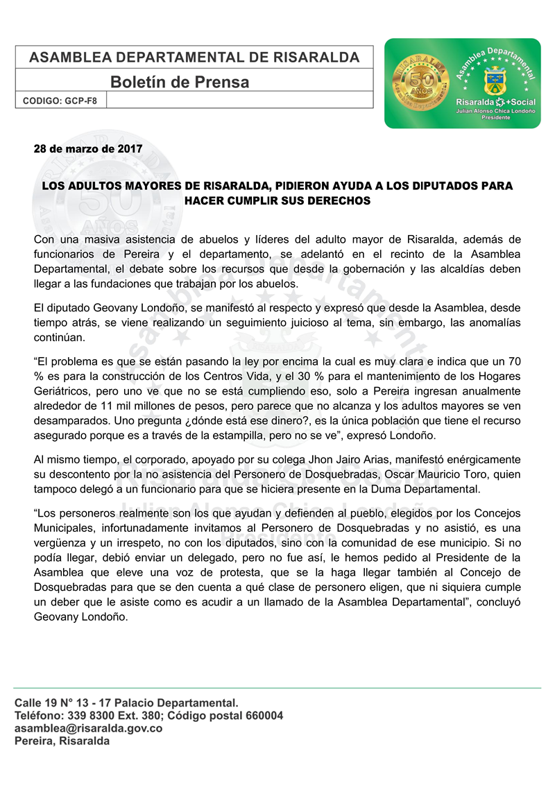 Boletín 28 de marzo de 2017 Asamblea Departmental 001