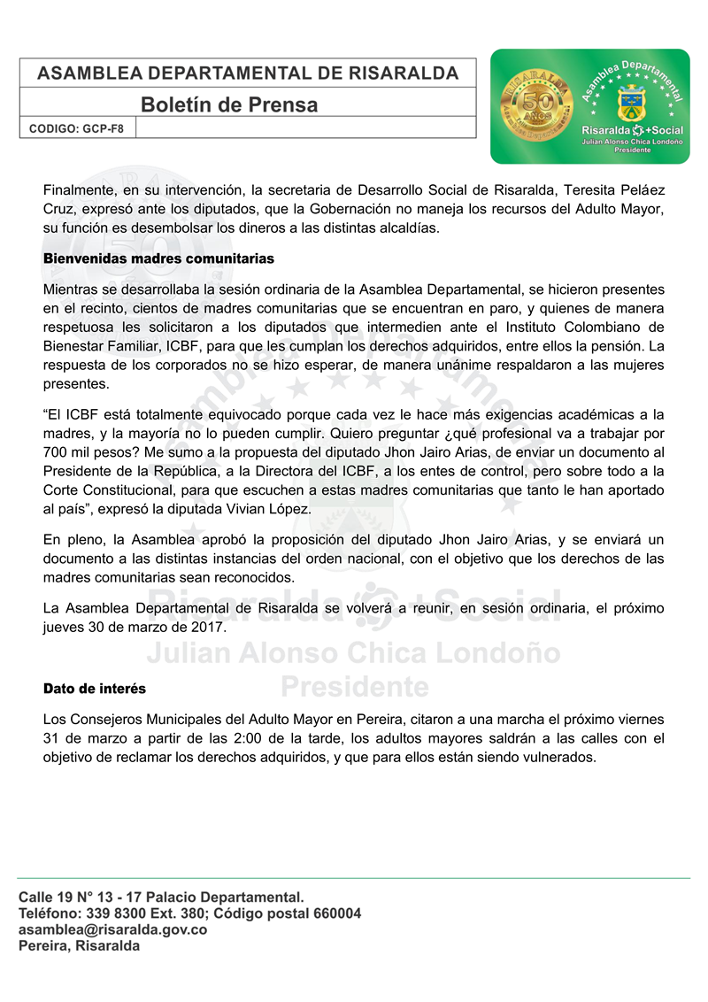 Boletín 28 de marzo de 2017 Asamblea Departmental 003