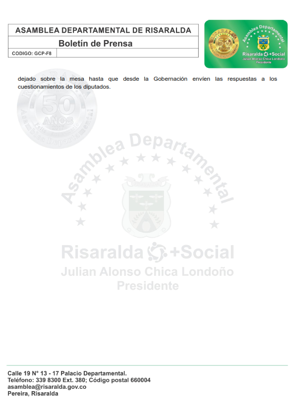 Boletín Asamblea de Risaralda 18 de abril de 2017 003